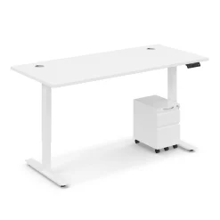 Ergo Desk Height Adjustable Standing Desk with Pedestal - 66