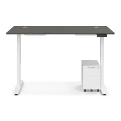 Ergo Desk Height Adjustable Standing Desk with Pedestal - 66