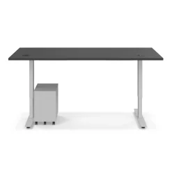 Ergo Desk Height Adjustable Standing Desk with Pedestal - 72