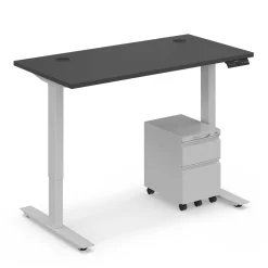Ergo Desk Height Adjustable Standing Desk with Pedestal - 48