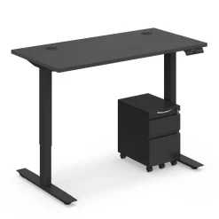 Ergo Desk Height Adjustable Standing Desk with Pedestal - 48