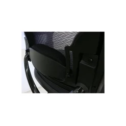 Ergonomic Chair with Leather Seat and Mesh Back