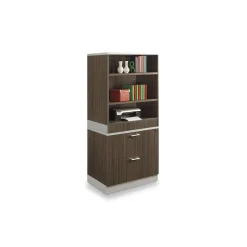 Esquire Bookcase and Lateral File Set - 32"W x 22"D x 69"H