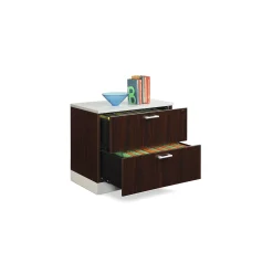 Esquire Curved Glass Top Reception Desk with Storage Wall