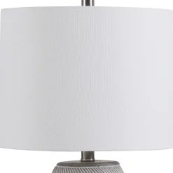 Etched Concrete Table Lamp