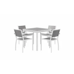 Eveleen Four Seat Outdoor Patio Table Set