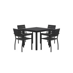 Eveleen Four Seat Outdoor Patio Table Set