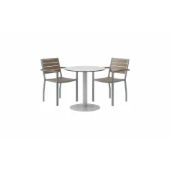 Eveleen Outdoor Bistro Table with Two Chairs - 30
