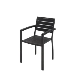 Eveleen Outdoor Cafe Chair with Arms