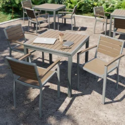 Eveleen Square Outdoor Patio Table - 35