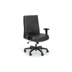 Everest 24-Hour Big & Tall Mid-Back Leather Chair