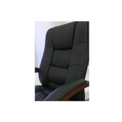 Executive Seating High Back Vinyl Adjustable Office Chair with Padded Hardwood Armrest