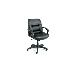 Executive Seating Mid-Back Adjustable Computer Chair in Bonded Leather