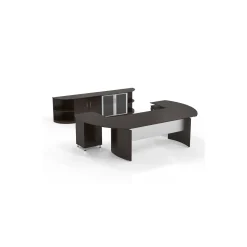 Executive U-Desk with Wall Storage