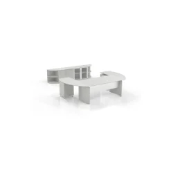 Executive U-Desk with Wall Storage