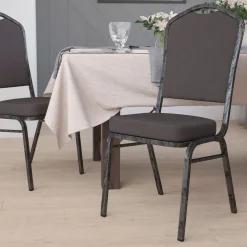 Fabric Crown Stack Chair