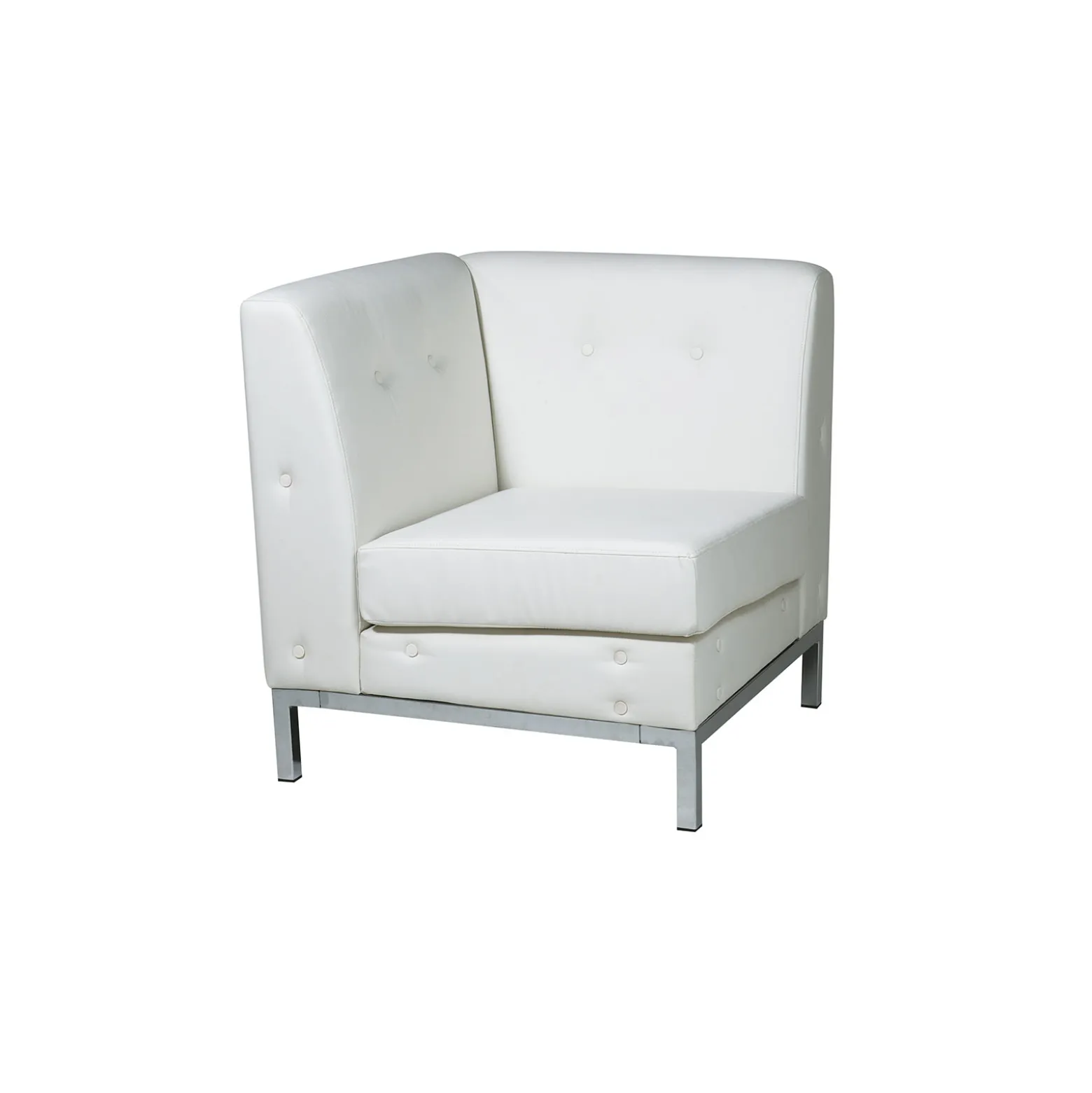 Faux Leather Corner Chair