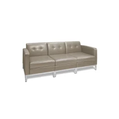 Faux Leather Modern Reception Set