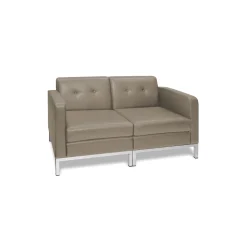 Faux Leather Modern Reception Set