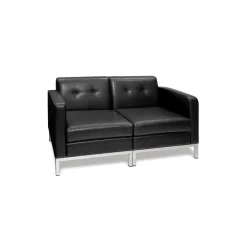 Faux Leather Modern Reception Set