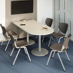 Figo Cafe Height Peninsula Table - 72W x 36D
