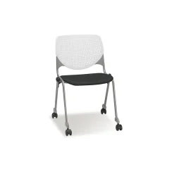 Figo Stack Chair with Fabric or Vinyl Seat and Casters