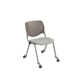 Figo Stack Chair with Fabric or Vinyl Seat and Casters