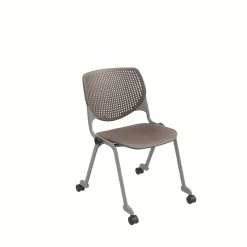 Figo Stack Chair with Fabric or Vinyl Seat and Casters