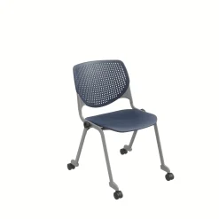 Figo Stack Chair with Fabric or Vinyl Seat and Casters