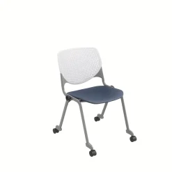 Figo Stack Chair with Fabric or Vinyl Seat and Casters