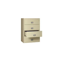Fireproof Four Drawer Lateral File - 38.75"W x 23.5"D