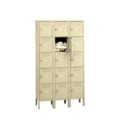 Five Tier Box Lockers 3 Wide With Legs