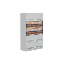Fixed Shelf Lateral File with Five Shelves - 64"H