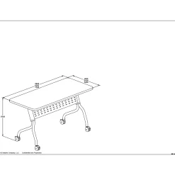 FLEX Rectangular Training Table - 72
