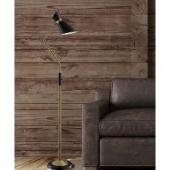 Floor Lamp, Antique Brass - 60.5
