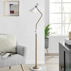 Floor Lamp, Antique Brass - 60.5