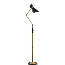 Floor Lamp, Antique Brass - 60.5