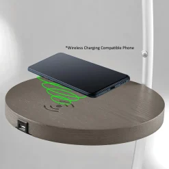 Floor Lamp w/ Charging Rest - 67.5