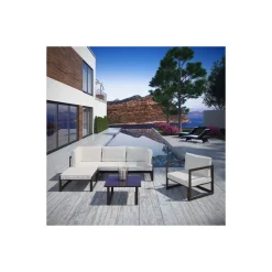 Fortuna Six Piece Outdoor Patio Sectional with Armchair