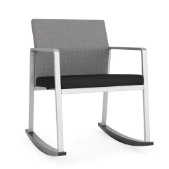 Foundry Rocking Guest Chair In Premium Upholstery