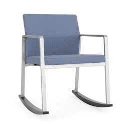 Foundry Rocking Guest Chair In Premium Upholstery