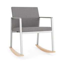 Foundry Rocking Guest Chair In Premium Upholstery