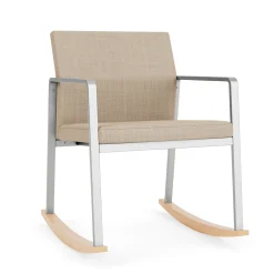 Foundry Rocking Guest Chair In Premium Upholstery