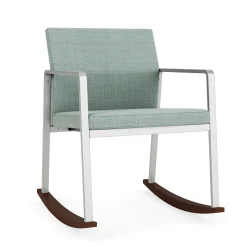 Foundry Rocking Guest Chair In Premium Upholstery