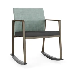 Foundry Rocking Guest Chair In Premium Upholstery