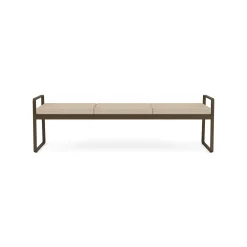 Foundry Three Seat Bench In Premium Upholstery