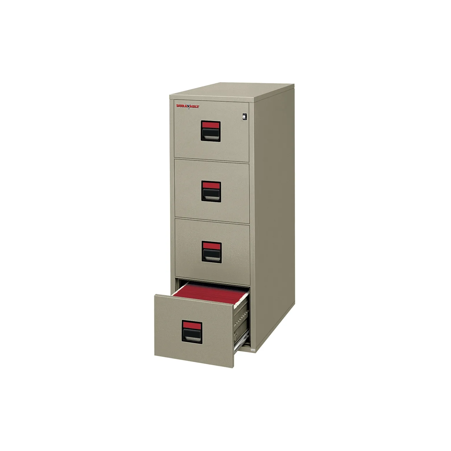 Four Drawer Letter Size Vertical Fireproof File - 31"D
