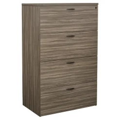 Four Drawer Wood Grain Laminate Lateral File