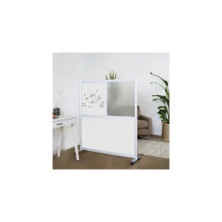 Framewall Dry Erase Mobile Divider Wall - 4'W x 4' H
