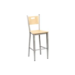 Frappe Wood Cafe Stool with Clear Coat